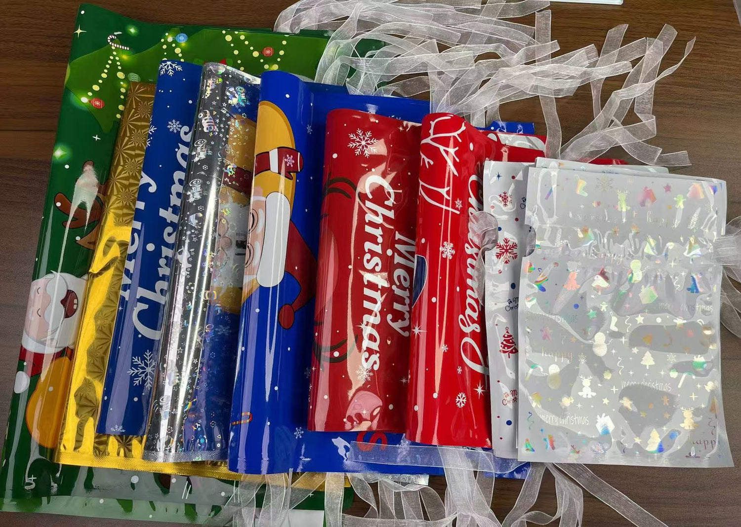 Christmas Gift Bags - Drawstring Style